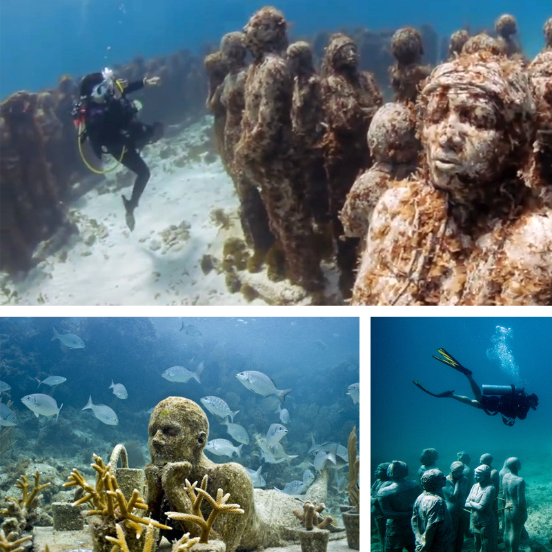  Cancun Underwater Museum for Certified Divers